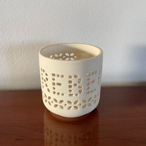 Rebecca Candle Holder Decor White